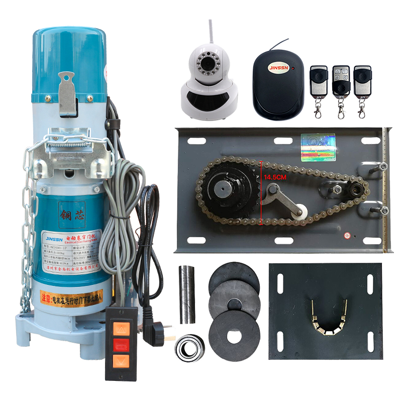 漳州卷簾門電機(jī)600KG銅芯防雷快速板車庫(kù)門卷閘門外掛鏈條電機(jī)