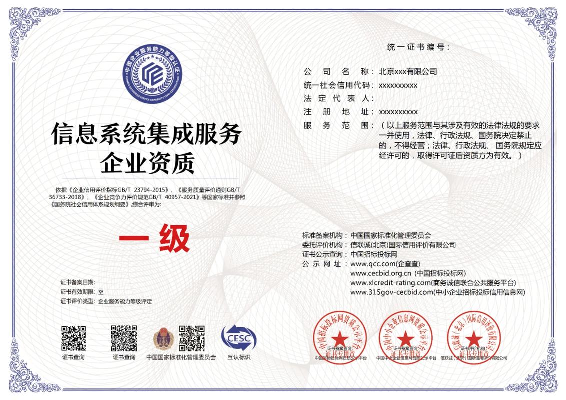 信息系統(tǒng)集成服務(wù)企業(yè)一級 定義、價值與獲取指南